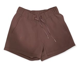 Lululemon Mauve On the Fly Shorts Sz 2